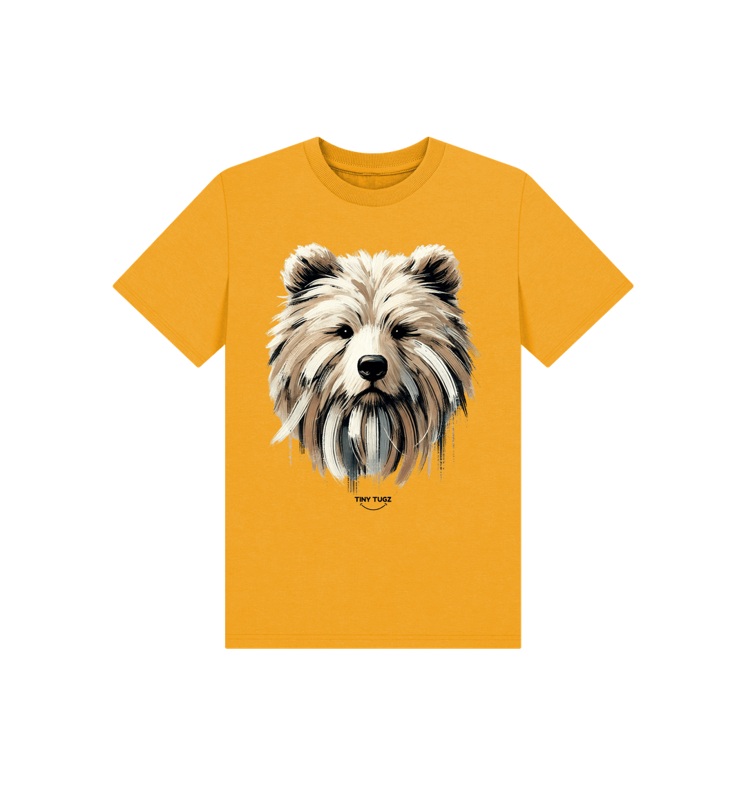 Mustard Printed Kids T-Shirt