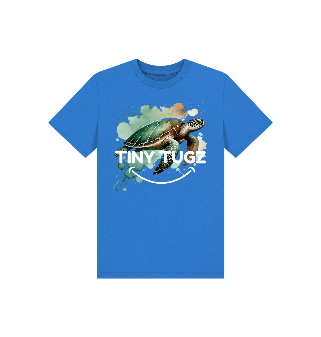 Bright Blue Printed Kids T-Shirt