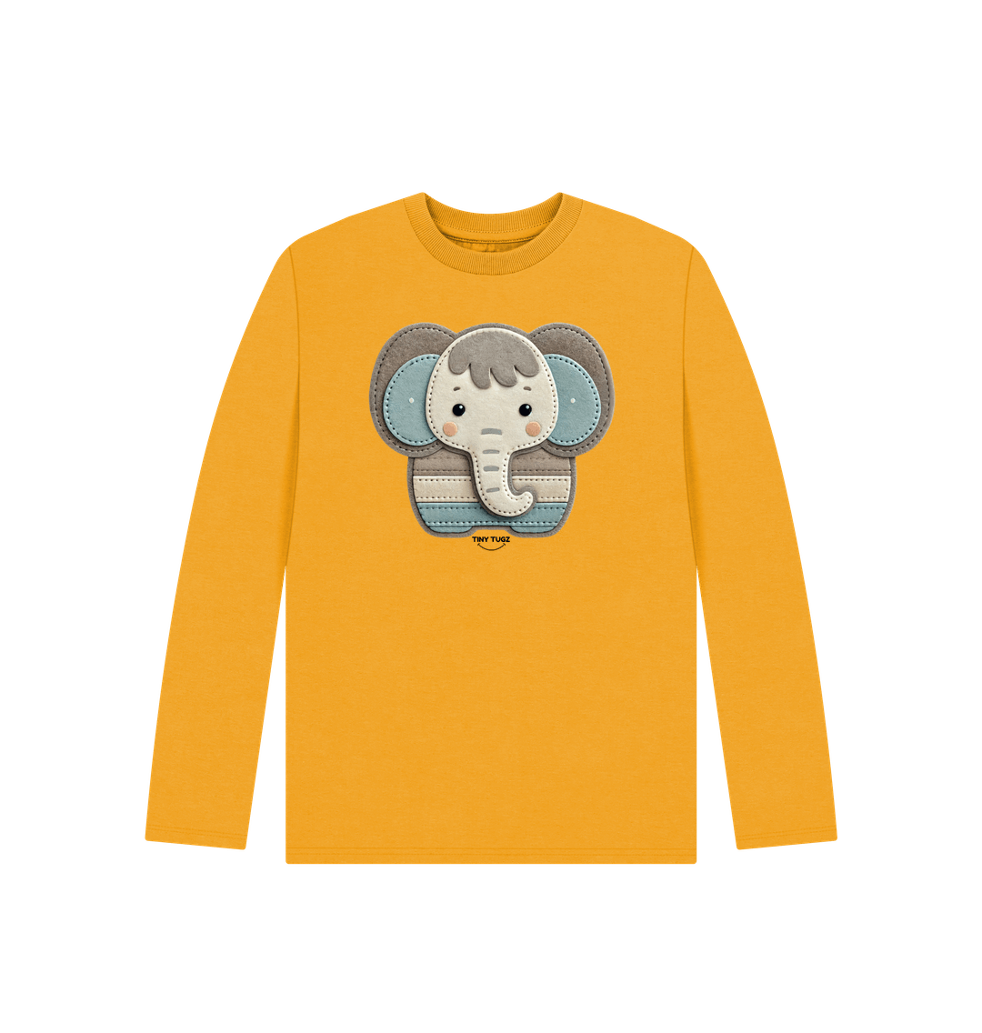 Mustard Printed Kids T-Shirt