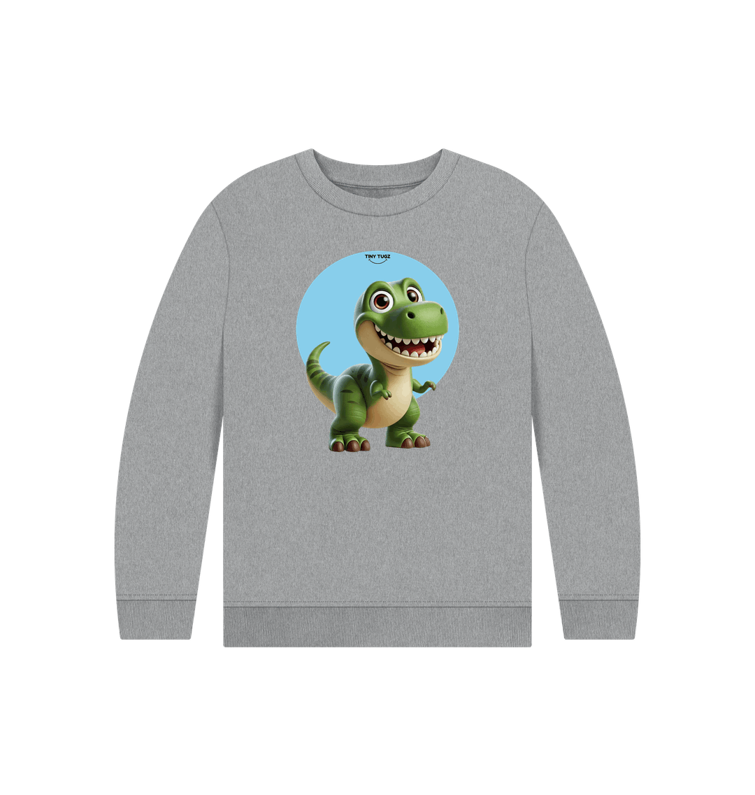 Athletic Grey Printed Kids Jumper