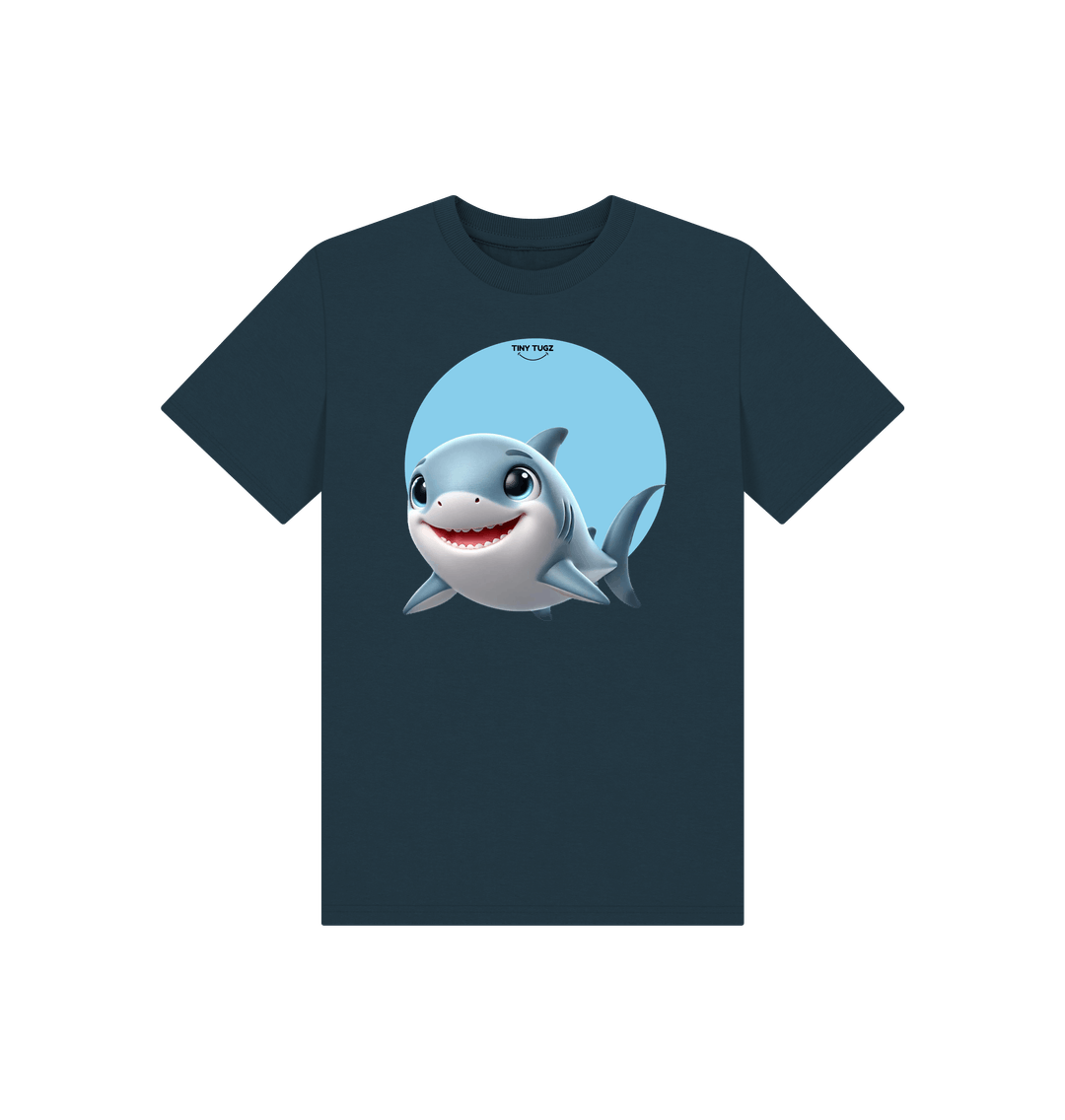 Denim Blue Printed Kids T-Shirt