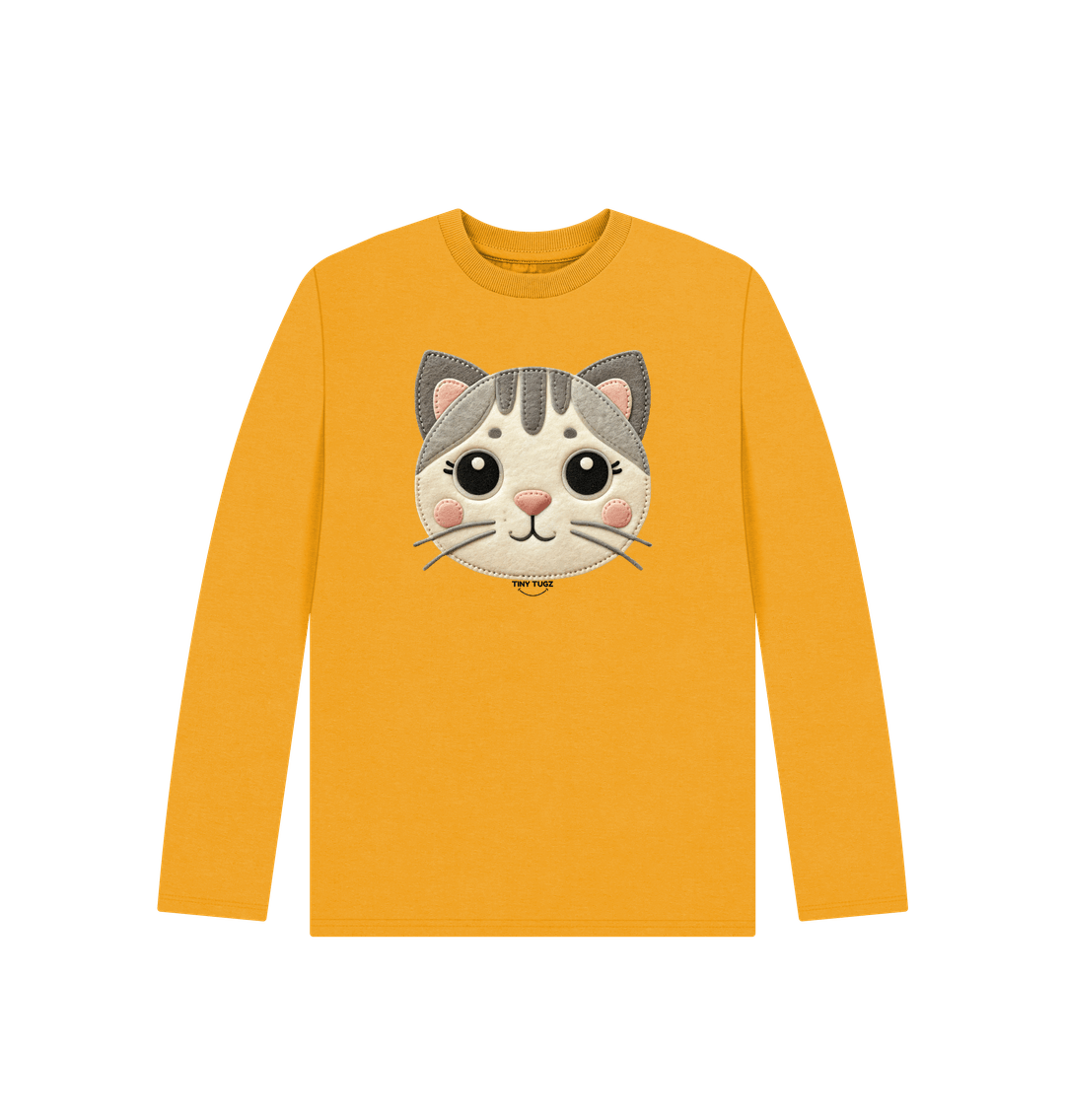 Mustard Printed Kids T-Shirt