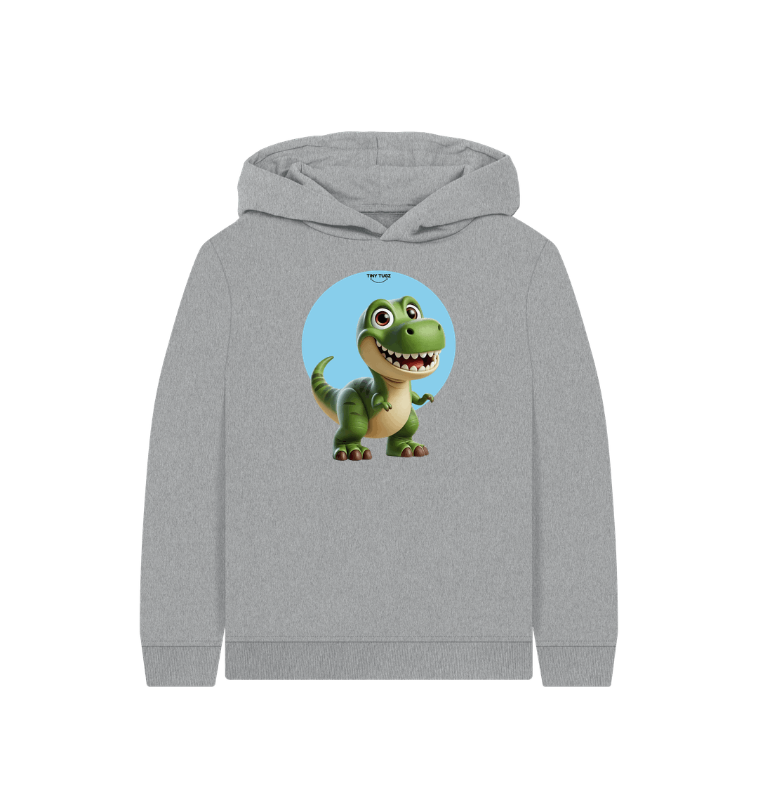 Athletic Grey Printed Kids Hoodie