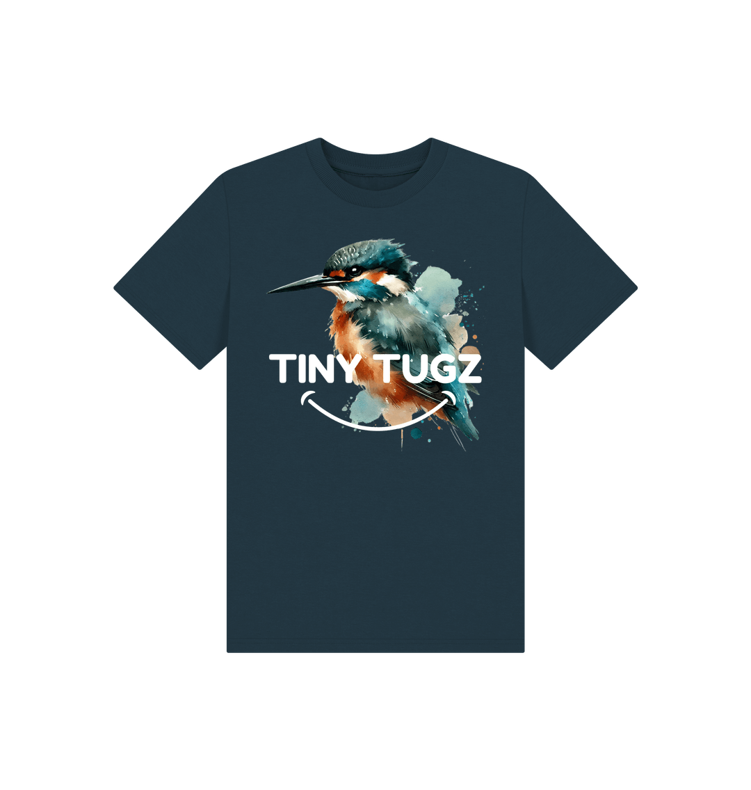 Denim Blue Printed Kids T-Shirt