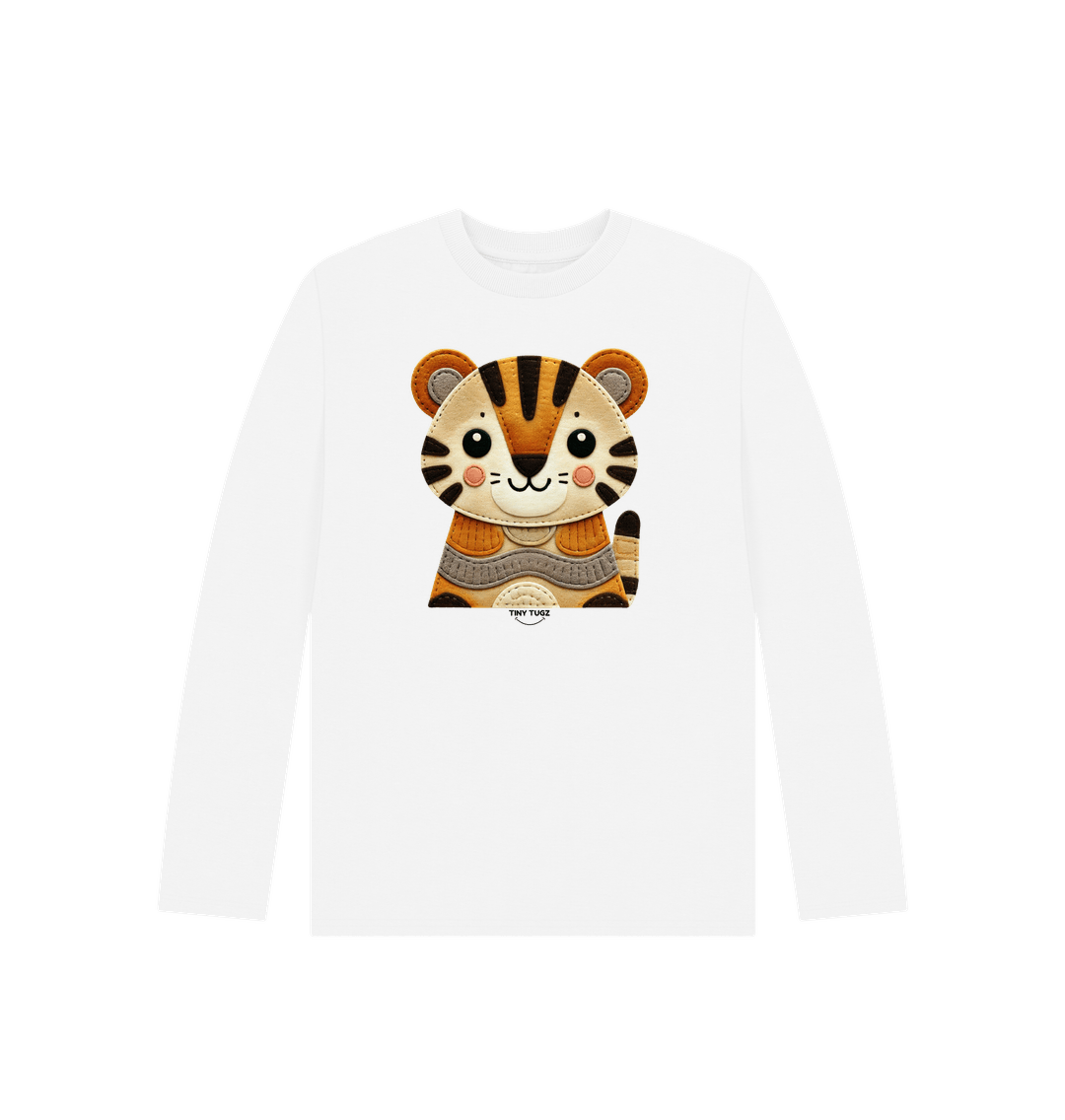 White Printed Kids T-Shirt