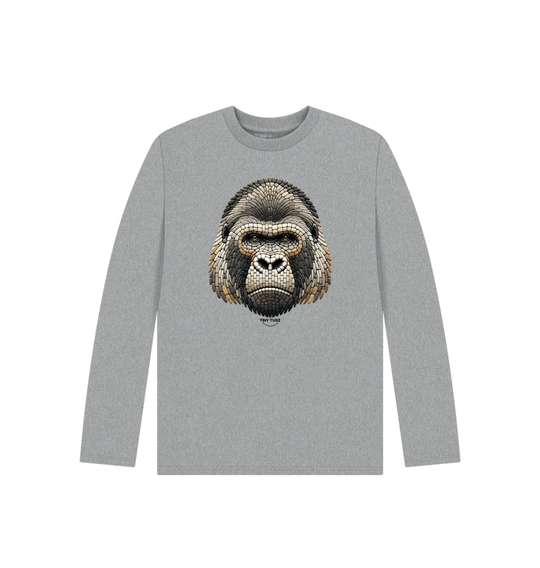Athletic Grey Printed Kids T-Shirt