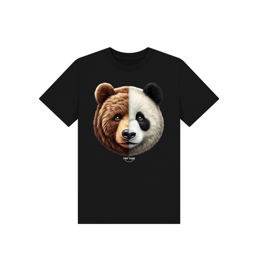 Black Printed Kids T-Shirt