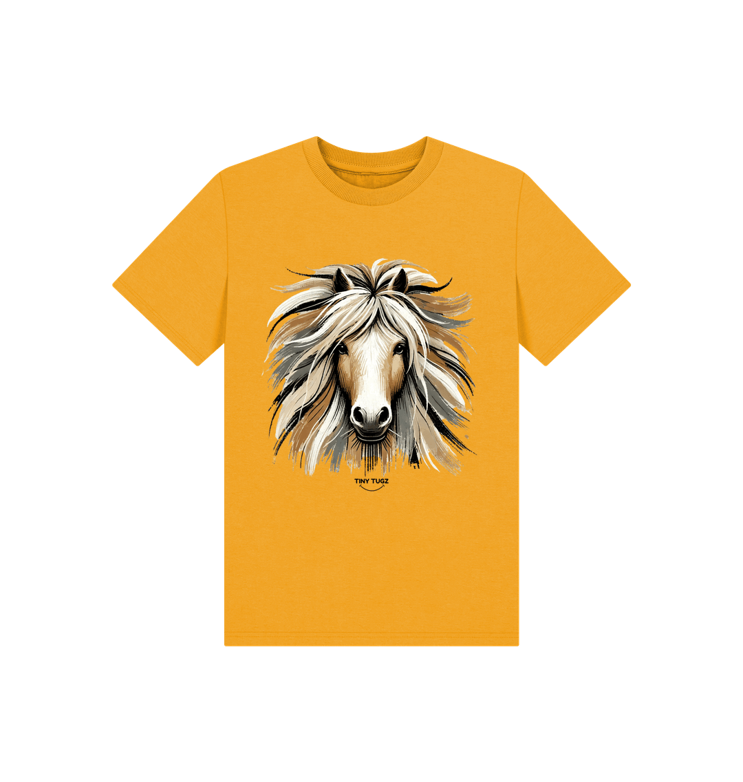 Mustard Printed Kids T-Shirt
