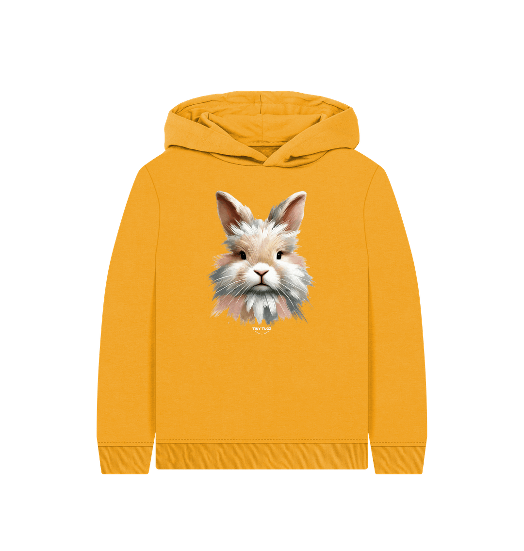 Mustard Printed Kids Hoodie