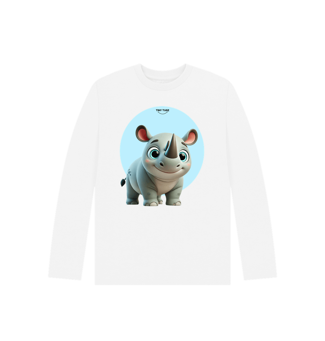 White Printed Kids T-Shirt