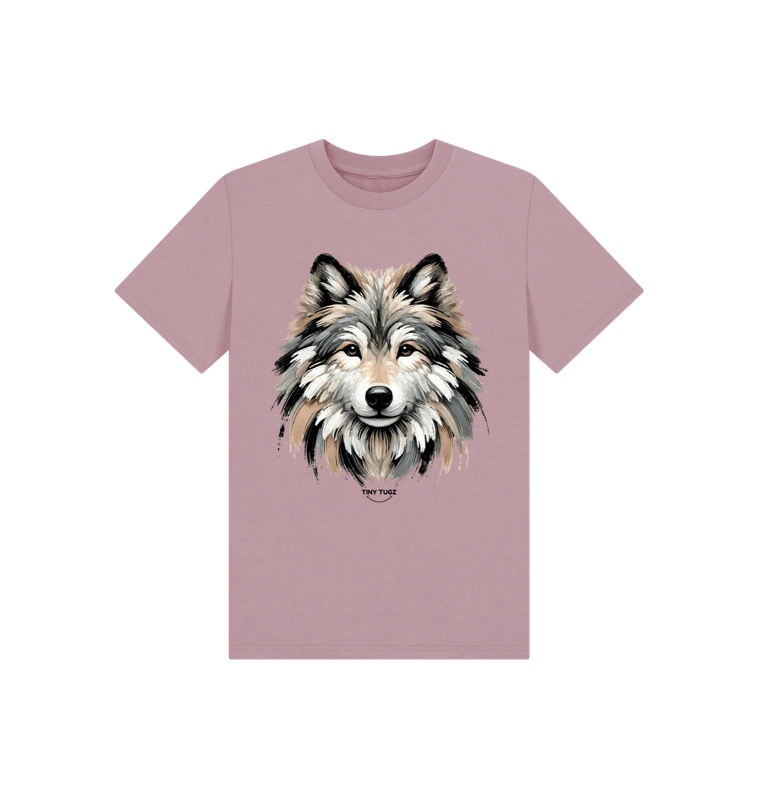 Mauve Printed Kids T-Shirt