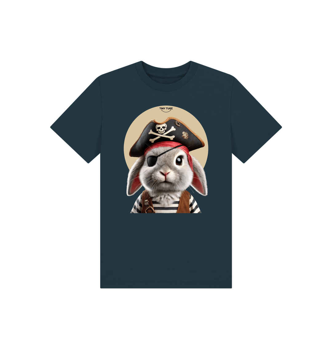 Denim Blue Printed Kids T-Shirt