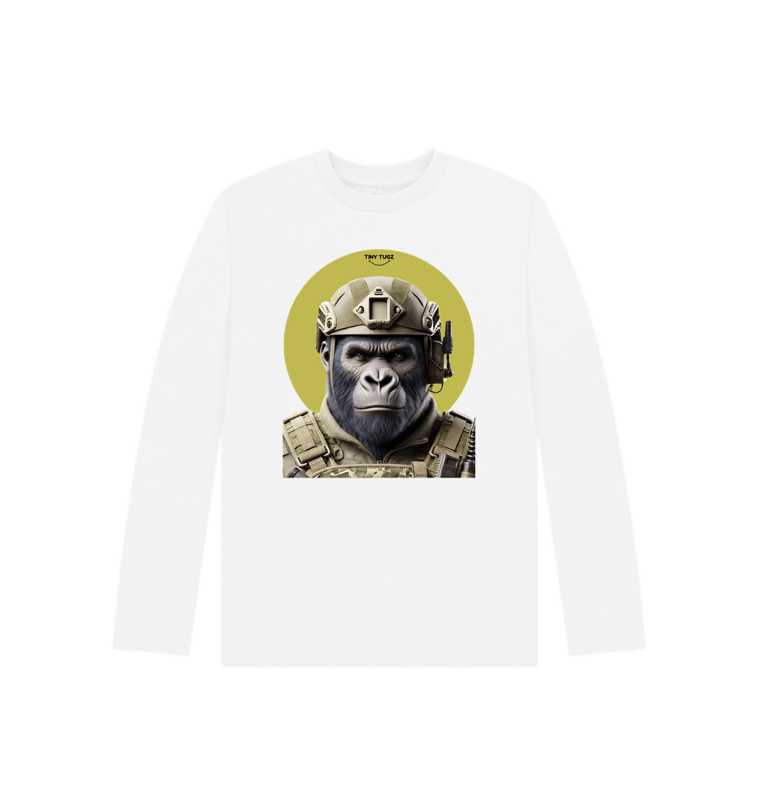 White Printed Kids T-Shirt