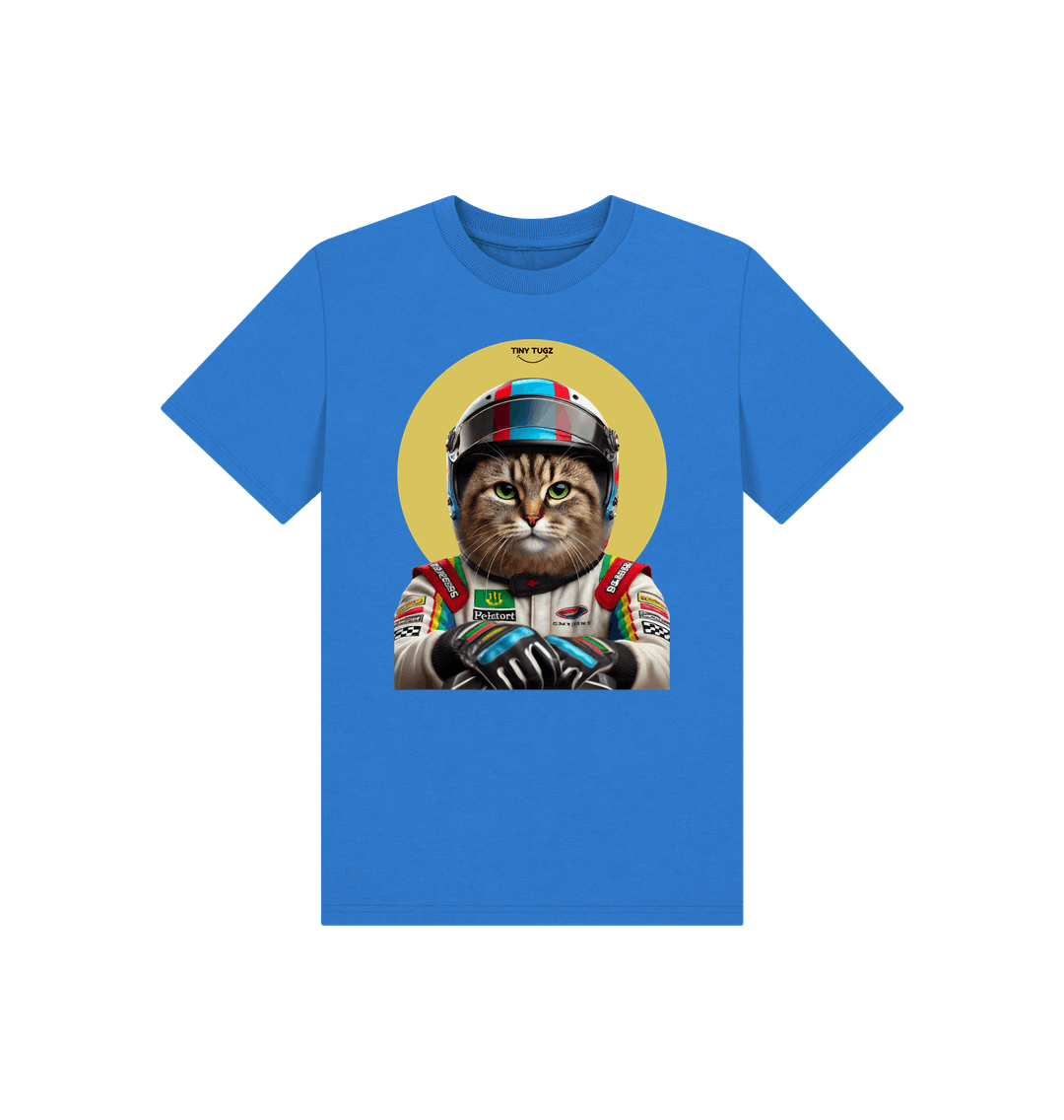 Bright Blue Printed Kids T-Shirt