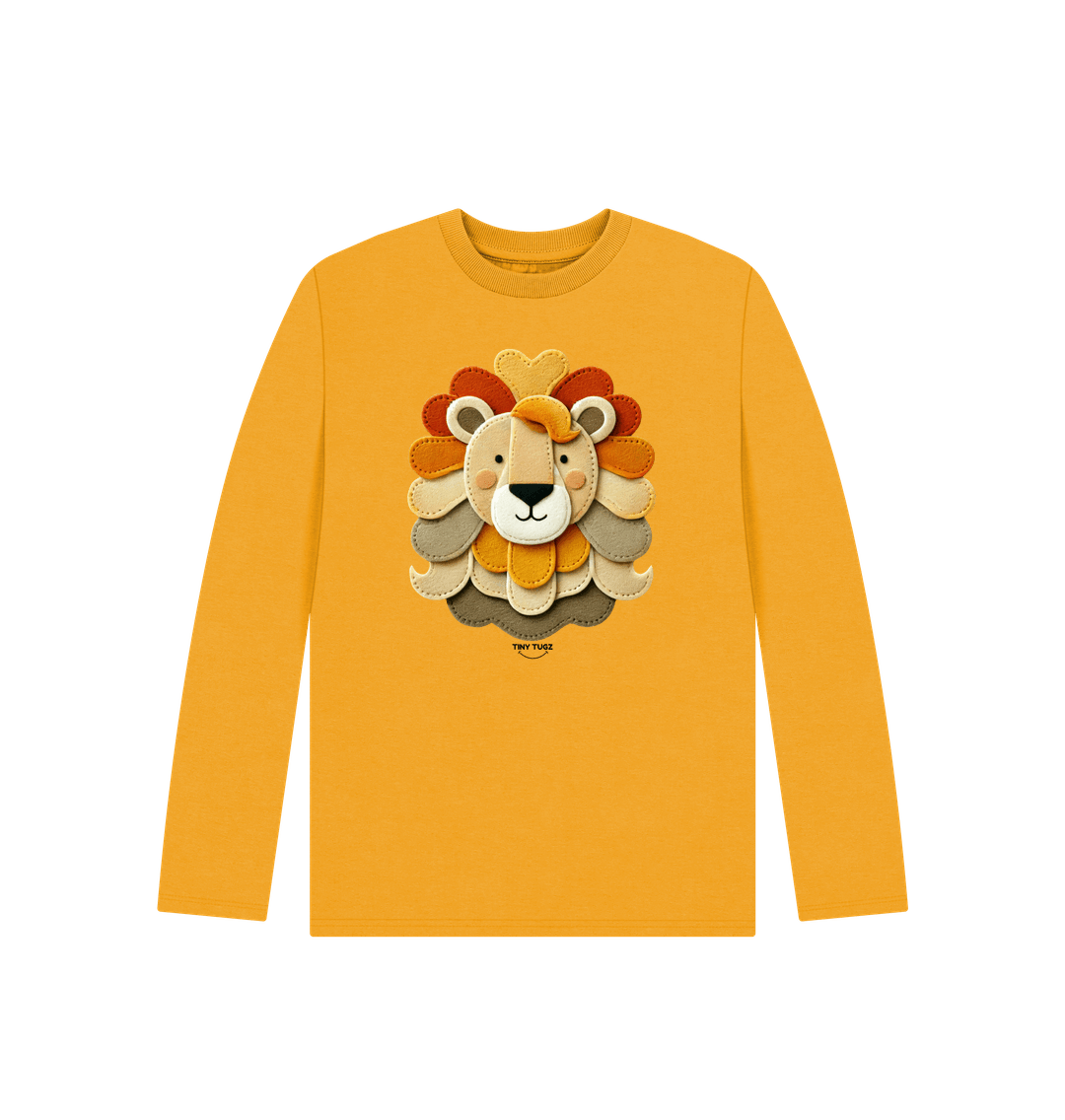 Mustard Printed Kids T-Shirt