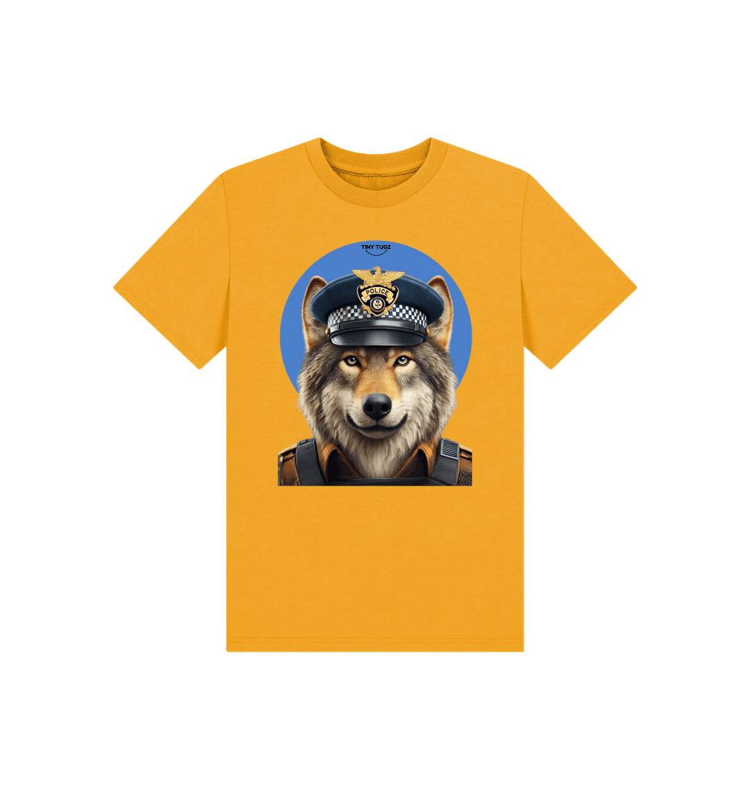 Mustard Printed Kids T-Shirt