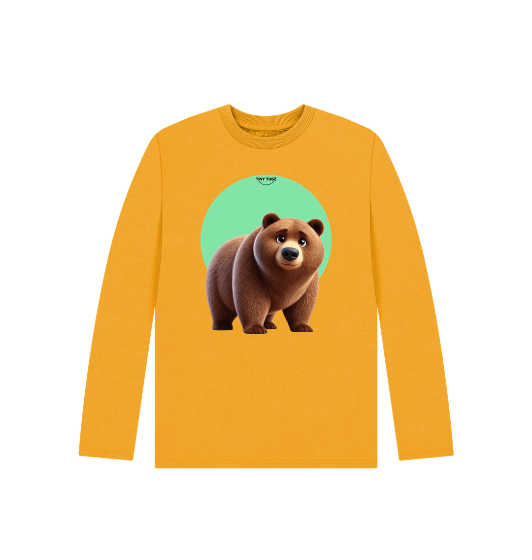 Mustard Printed Kids T-Shirt