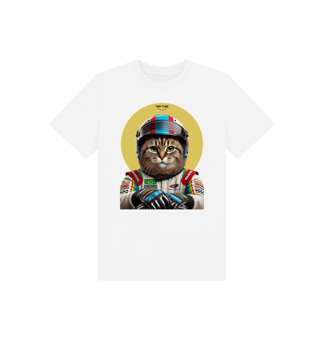 White Printed Kids T-Shirt