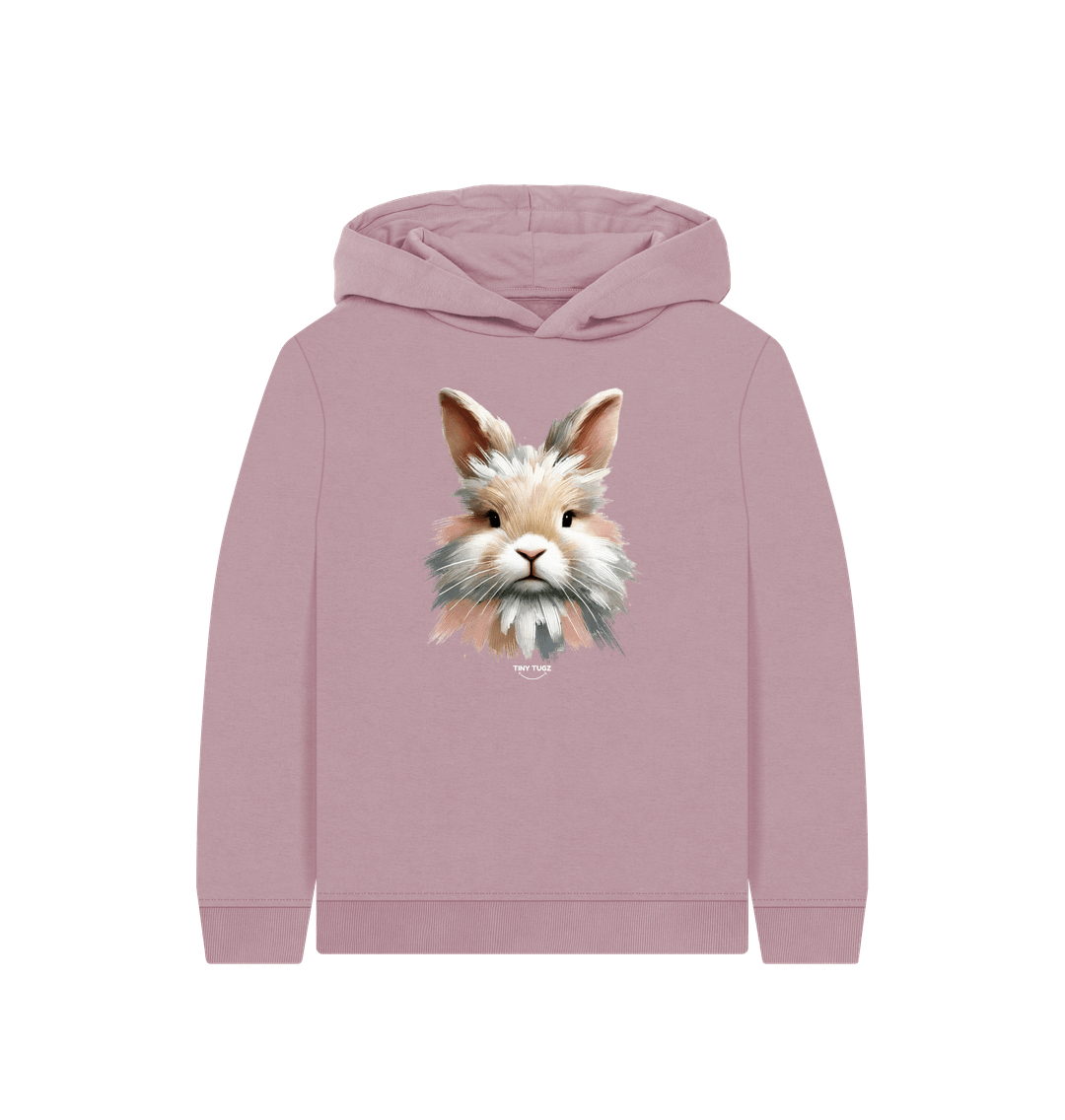 Mauve Printed Kids Hoodie