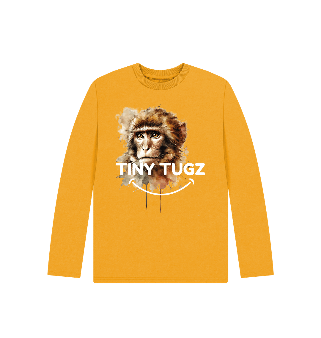 Mustard Printed Kids T-Shirt