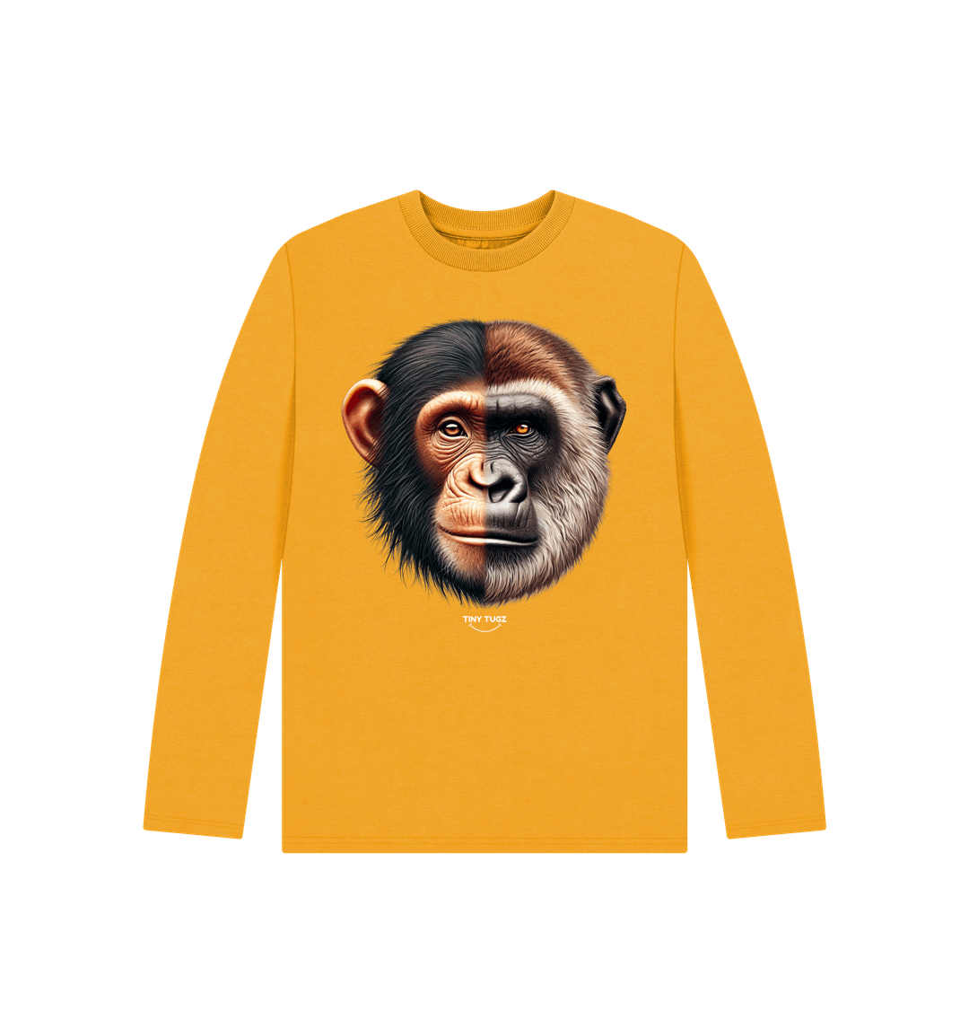 Mustard Printed Kids T-Shirt