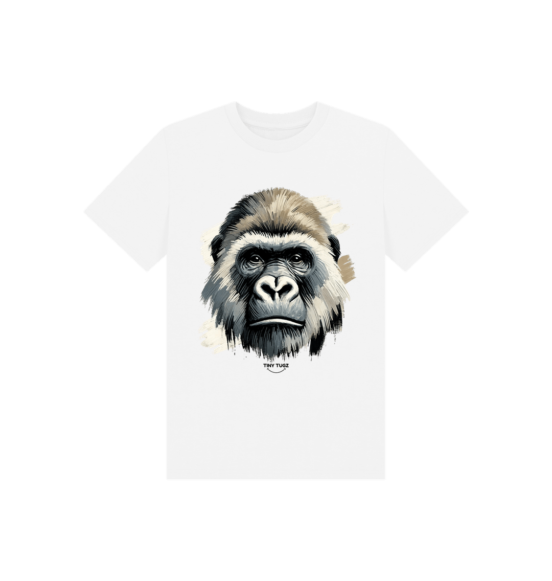 White Printed Kids T-Shirt