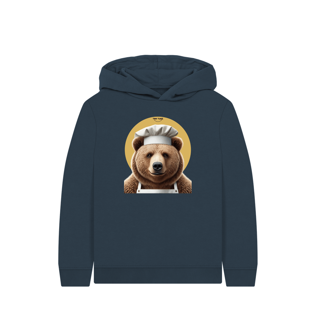Navy Blue Printed Kids Hoodie