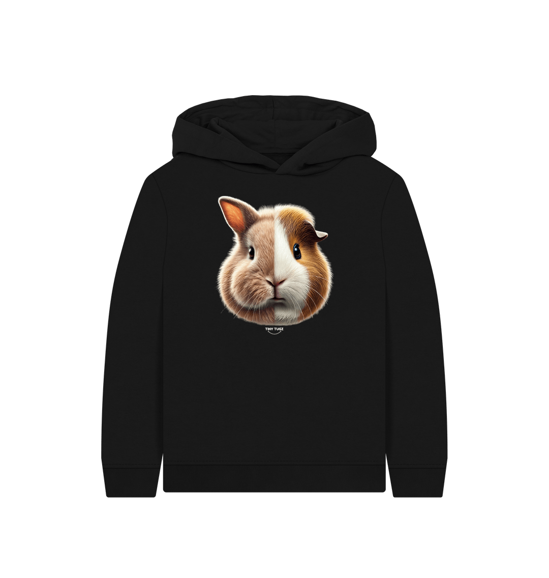 Black Printed Kids Hoodie
