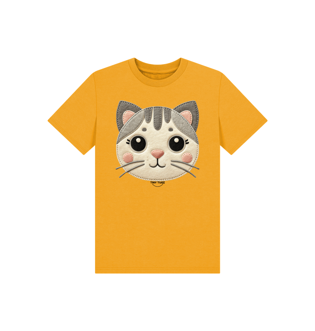 Mustard Printed Kids T-Shirt