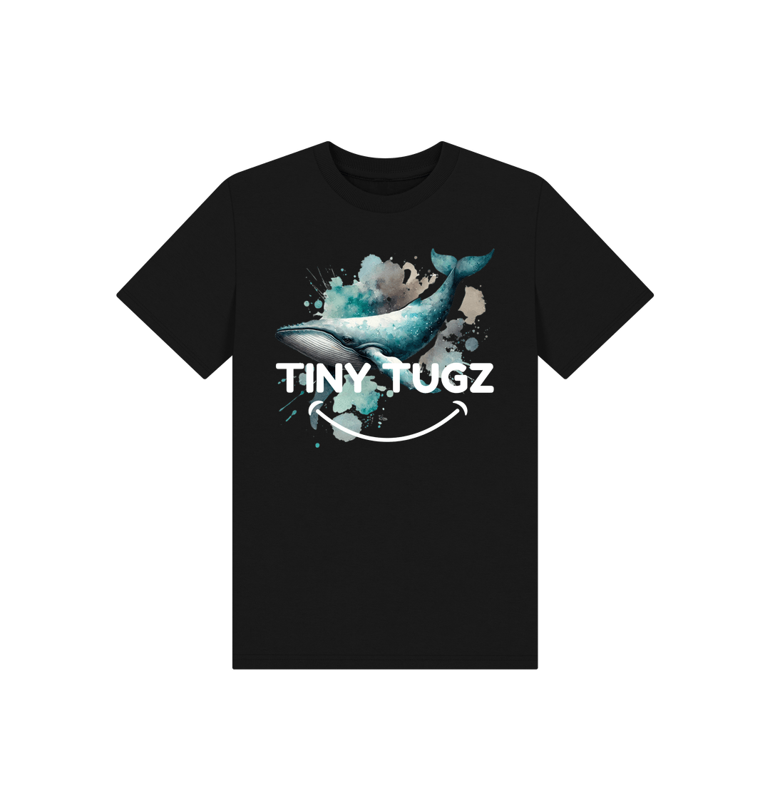 Black Printed Kids T-Shirt
