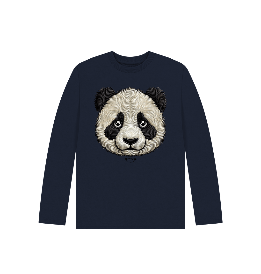 Navy Blue Printed Kids T-Shirt