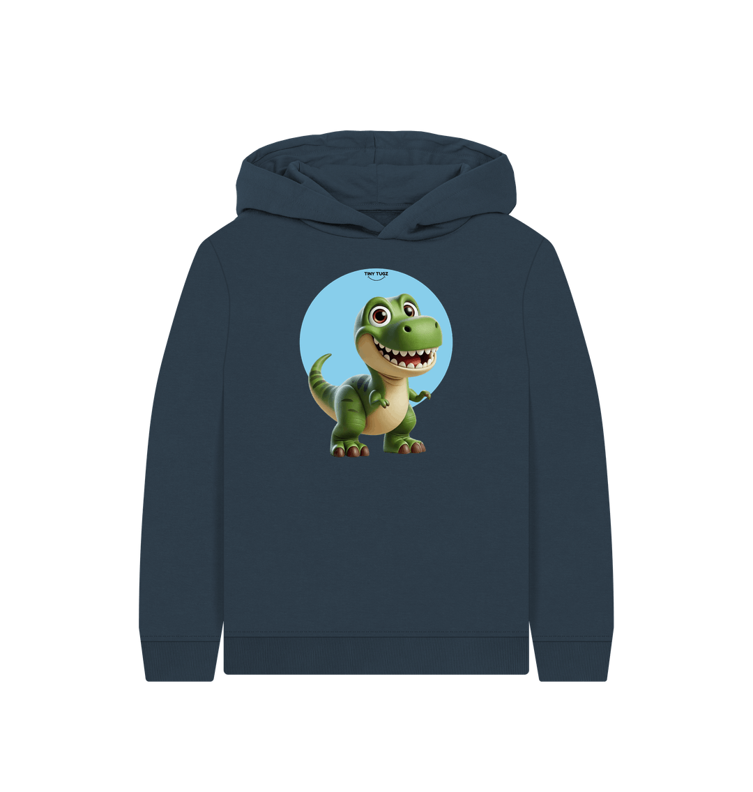 Navy Blue Printed Kids Hoodie