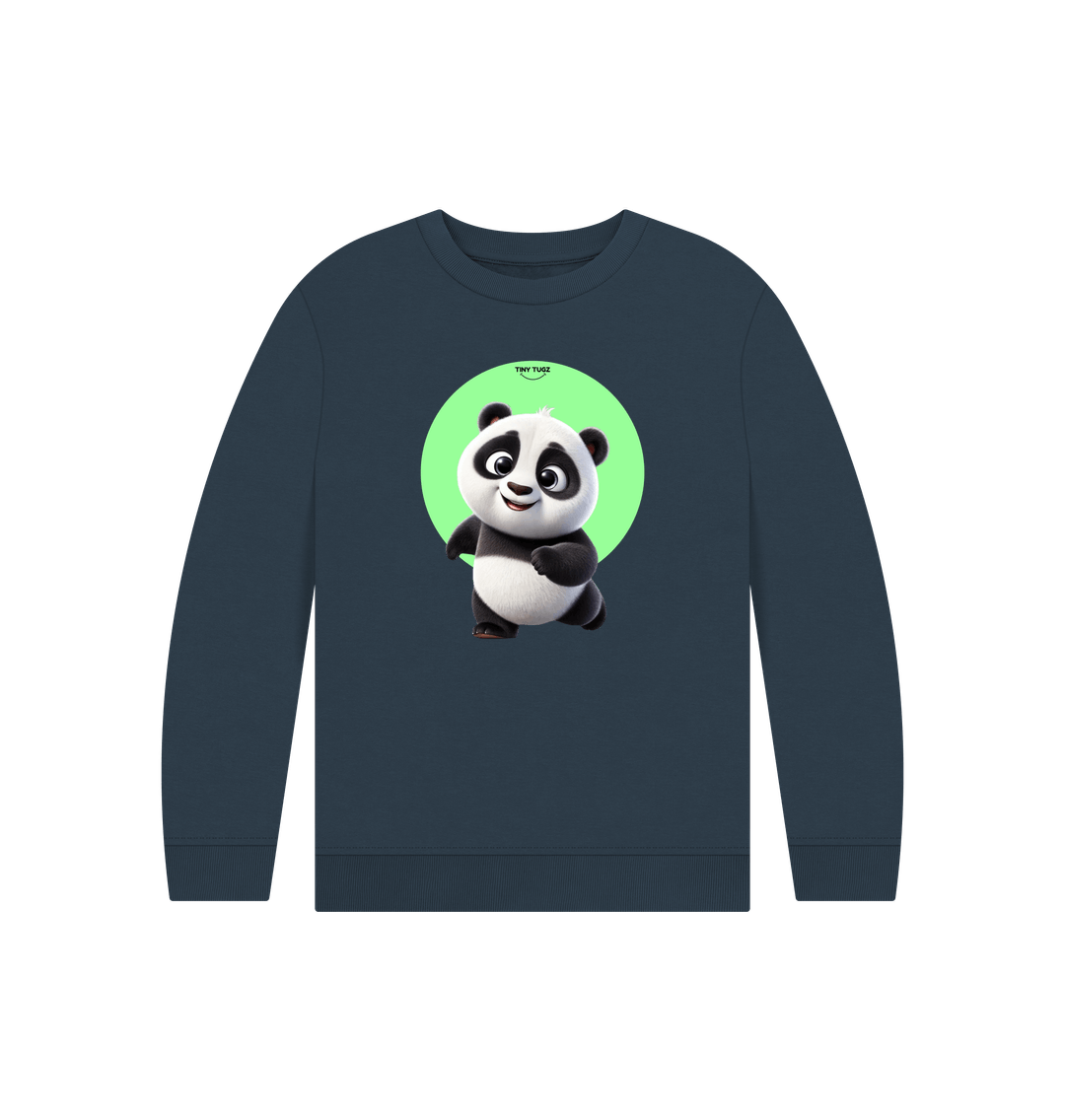 Navy Blue Printed Kids Jumper