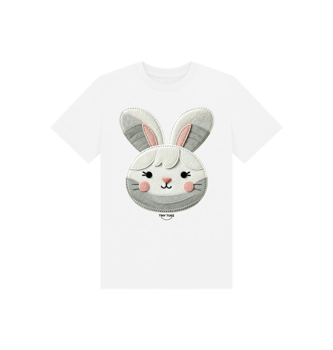 White Printed Kids T-Shirt
