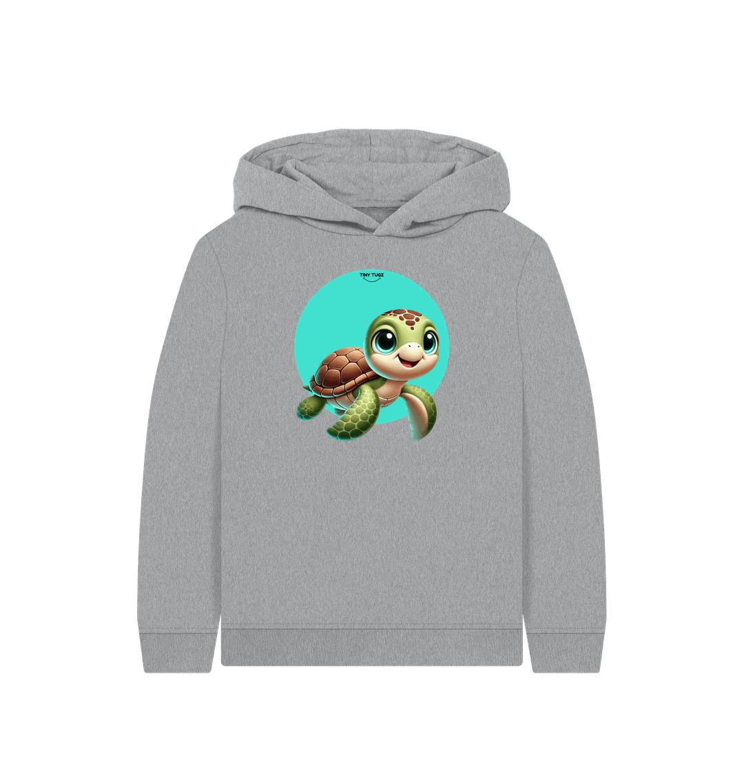 Athletic Grey Printed Kids Hoodie