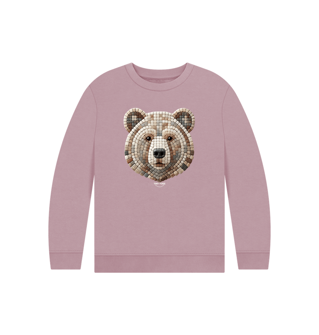 Mauve Printed Kids Jumper