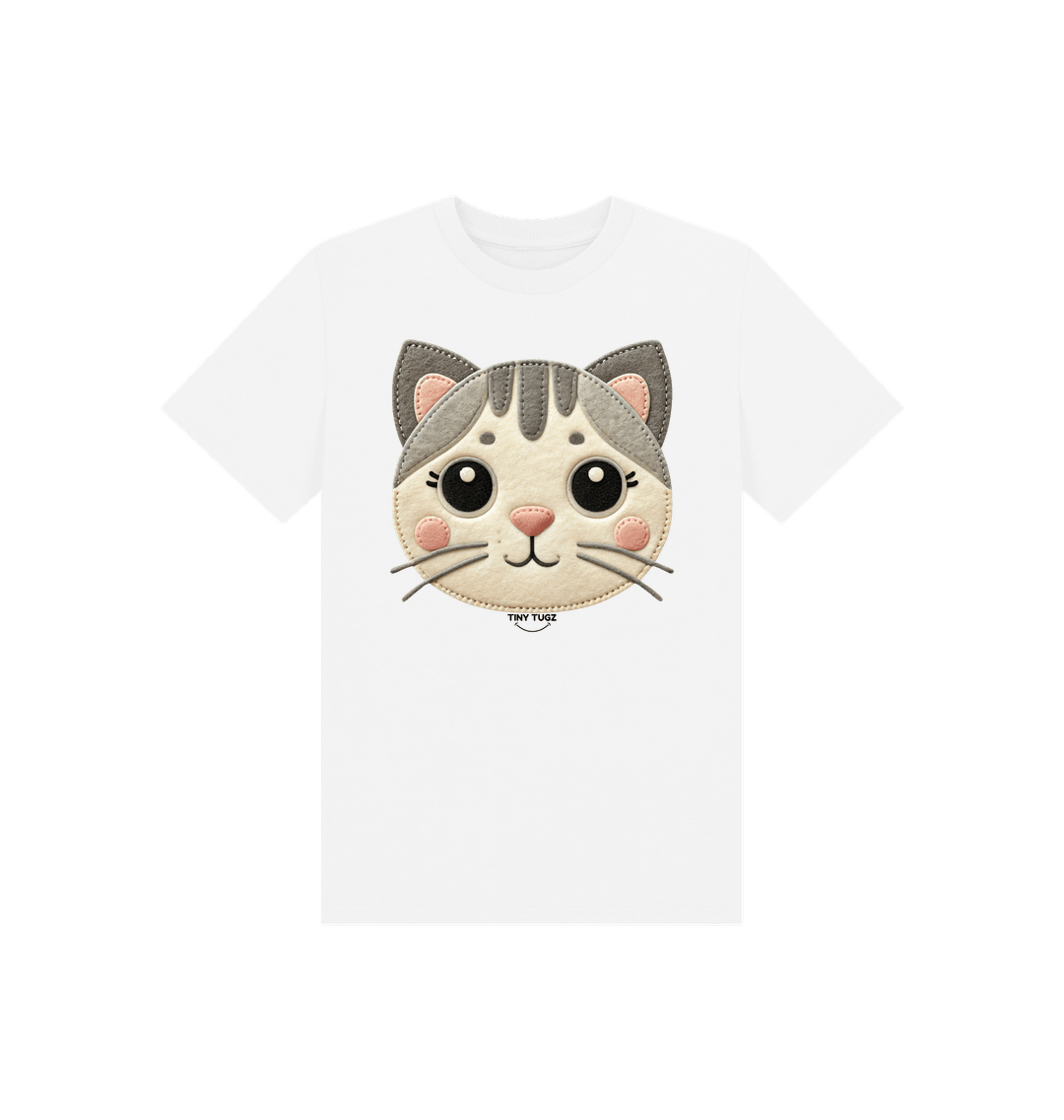 White Printed Kids T-Shirt