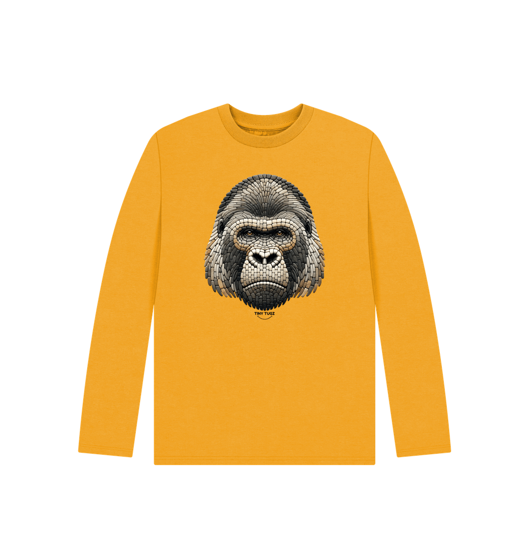 Mustard Printed Kids T-Shirt