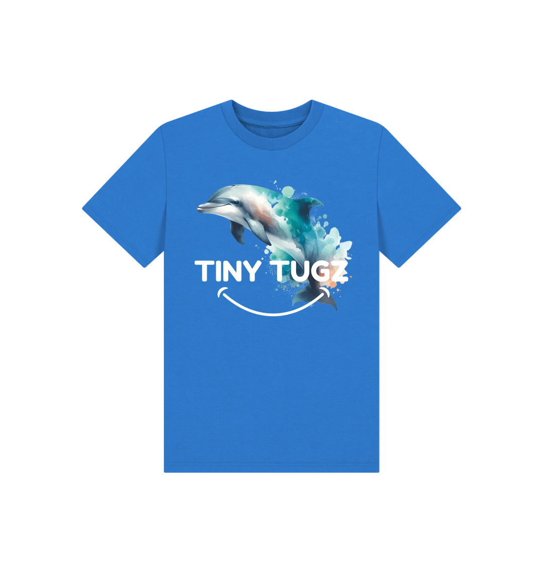 Bright Blue Printed Kids T-Shirt