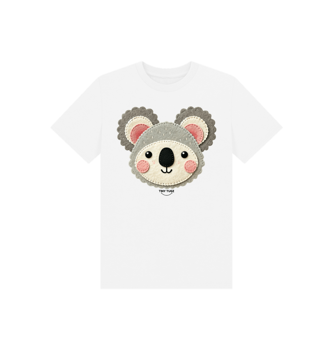White Printed Kids T-Shirt