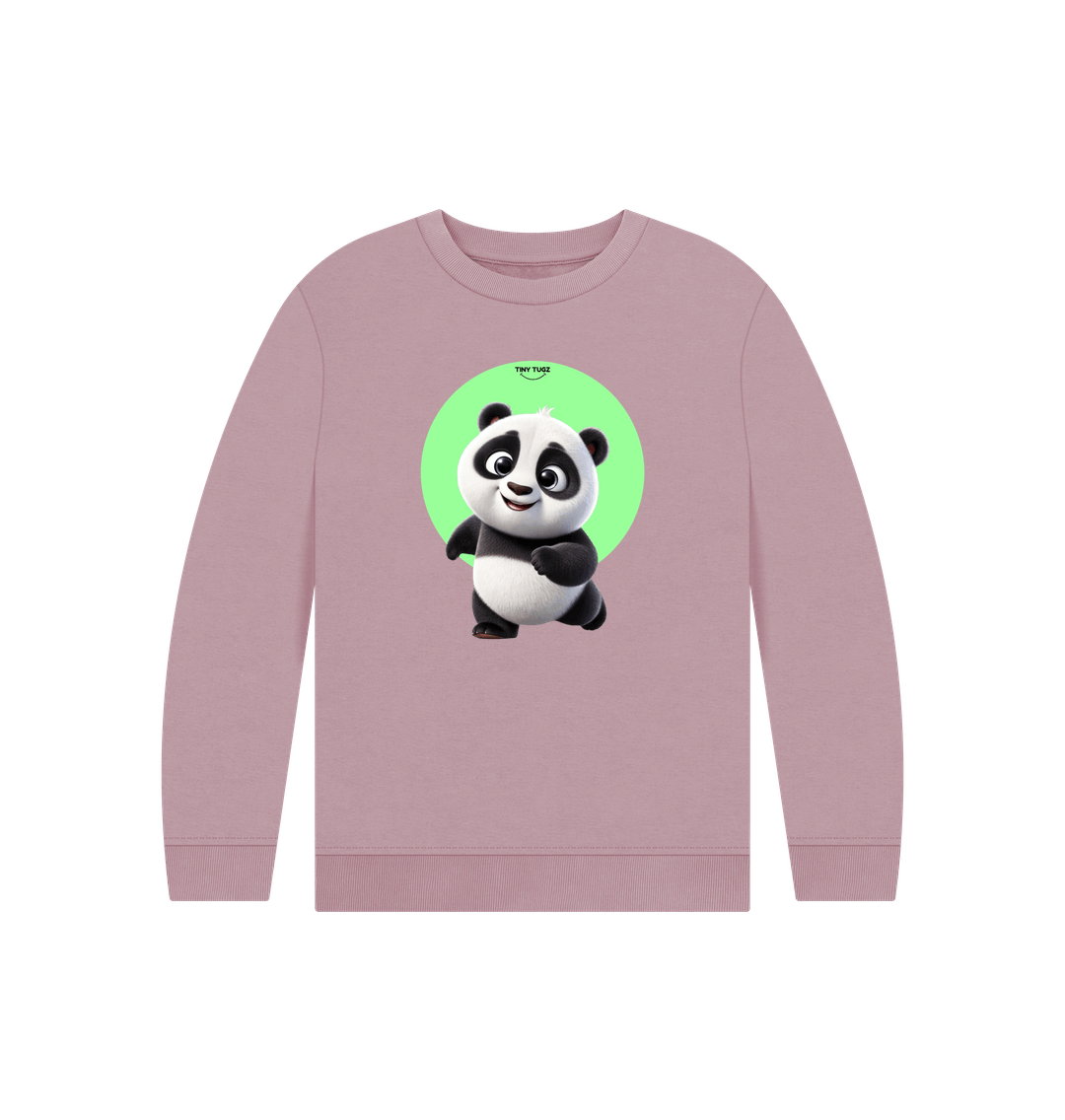 Mauve Printed Kids Jumper