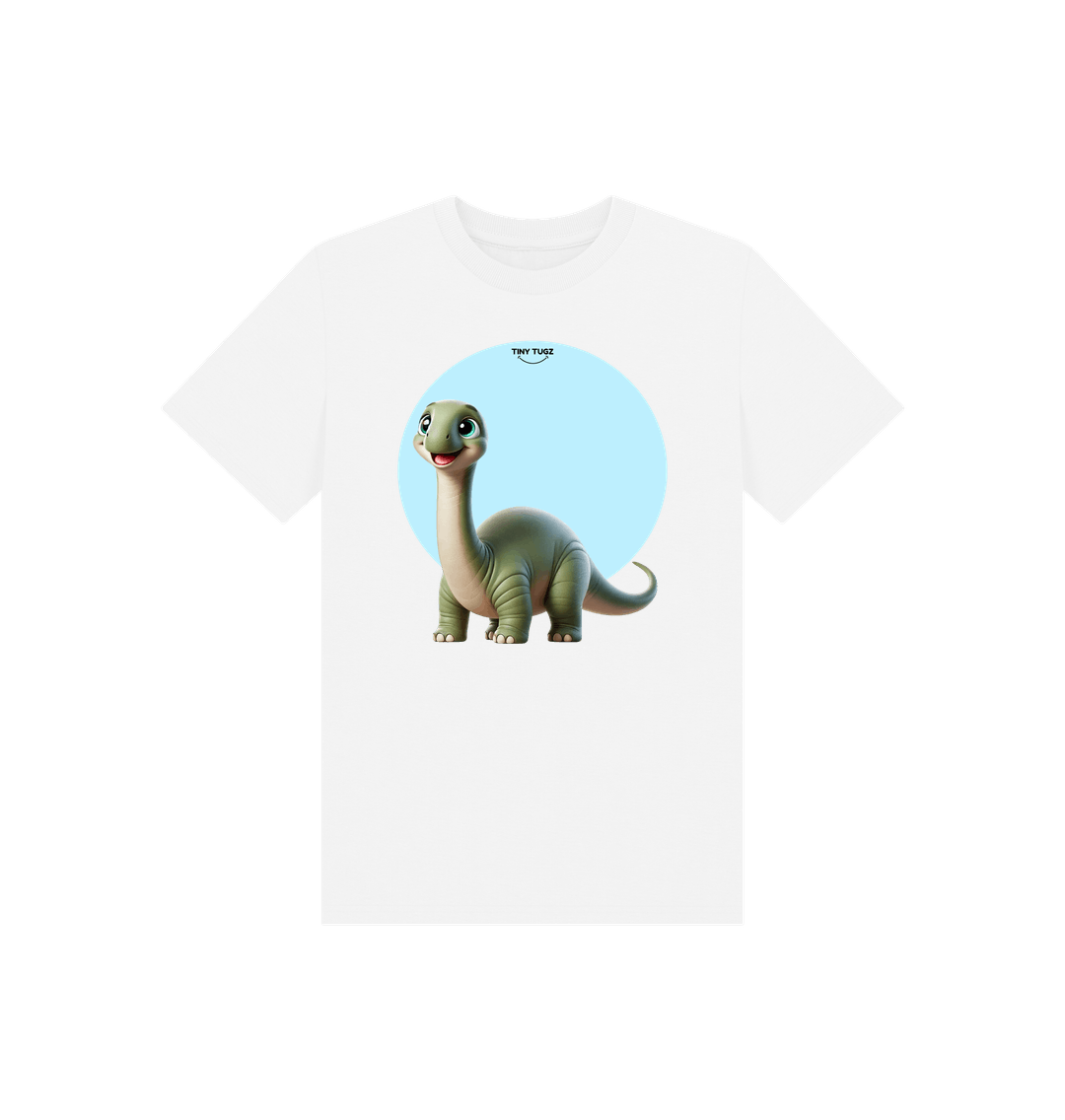 White Printed Kids T-Shirt