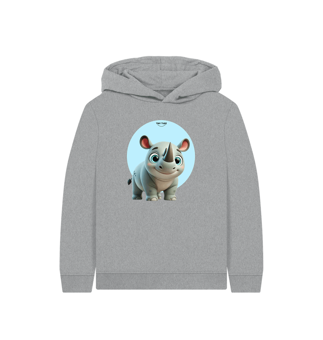 Athletic Grey Printed Kids Hoodie