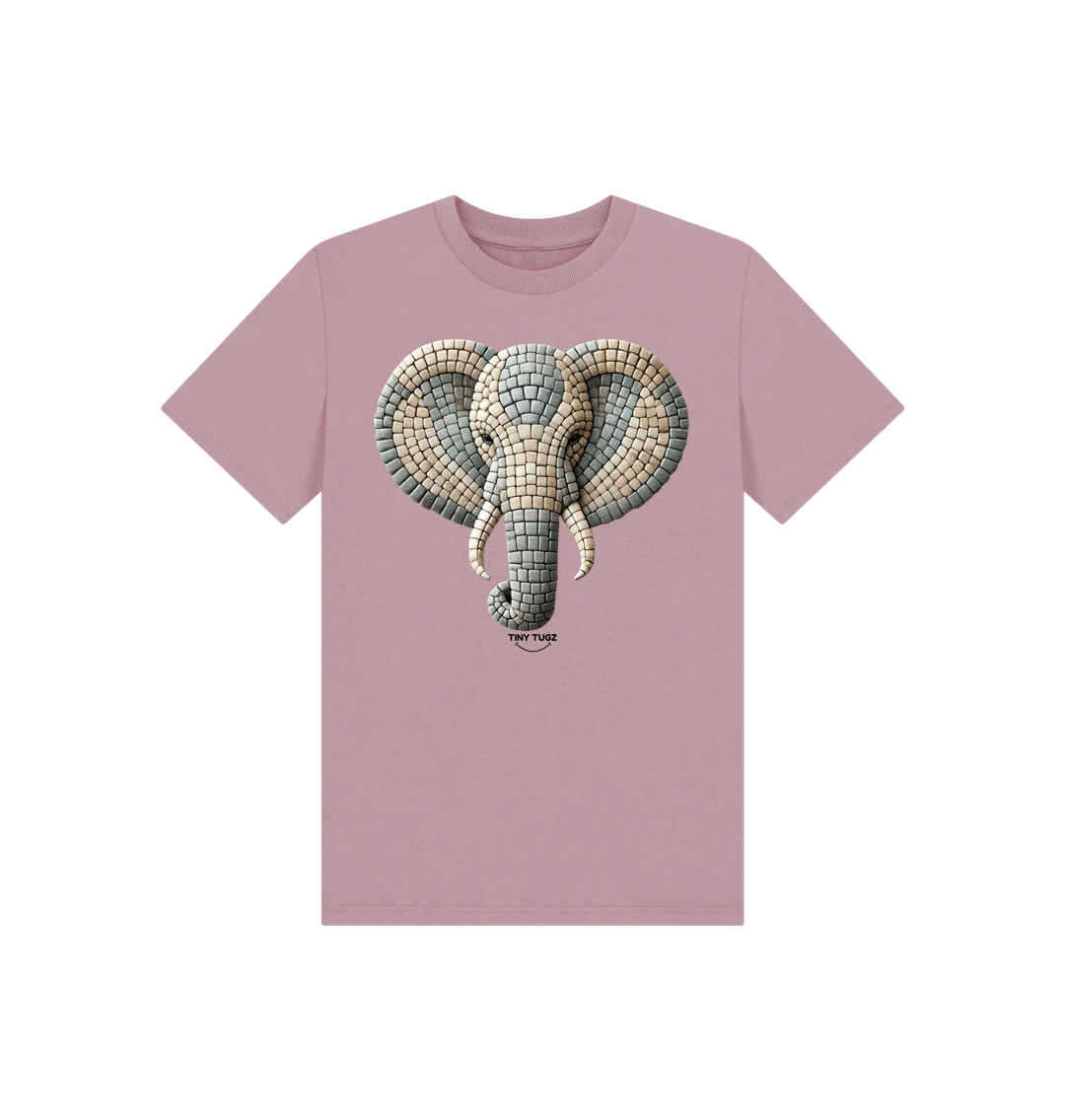 Mauve Printed Kids T-Shirt