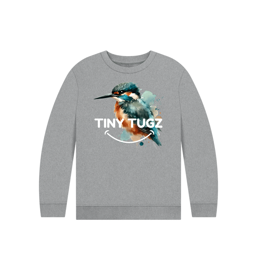 Athletic Grey Printed Kids Jumper