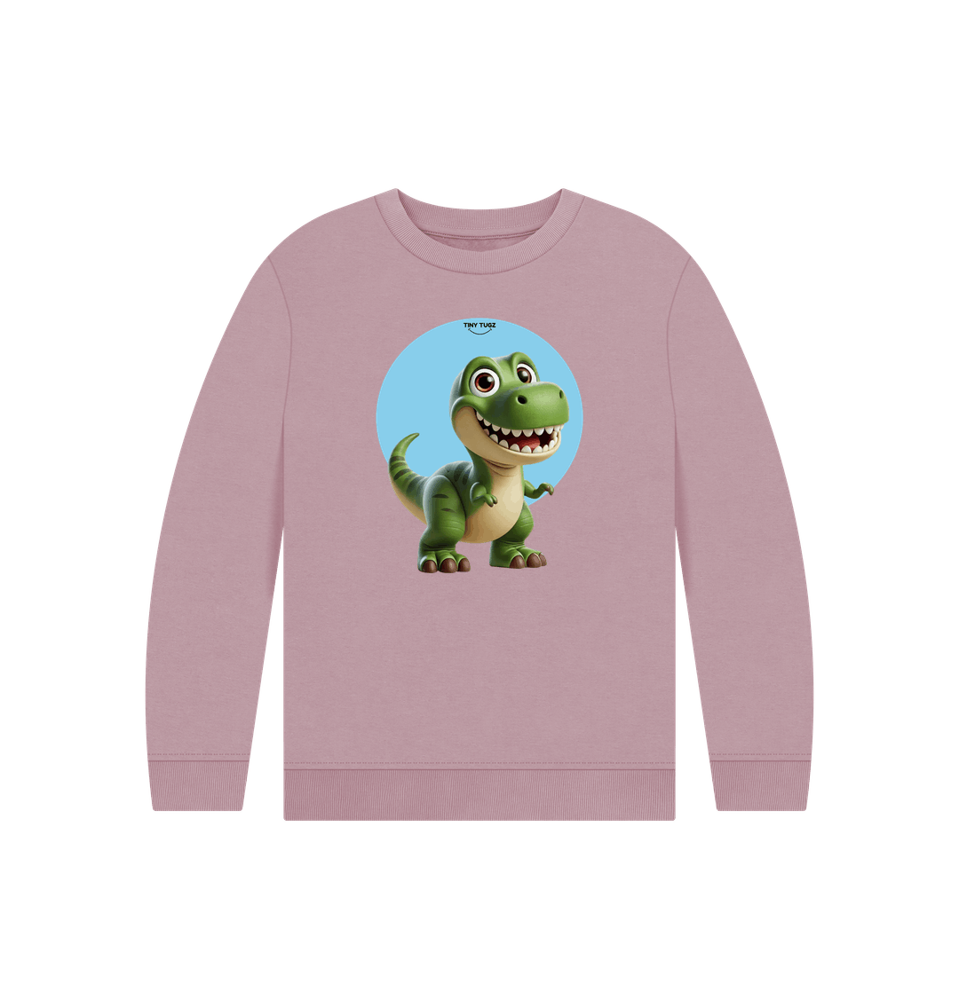 Mauve Printed Kids Jumper