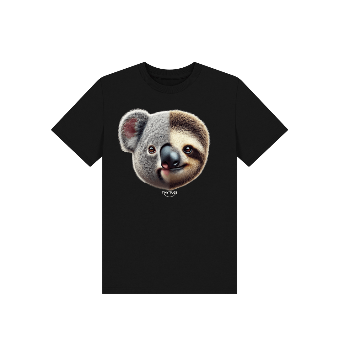 Black Printed Kids T-Shirt