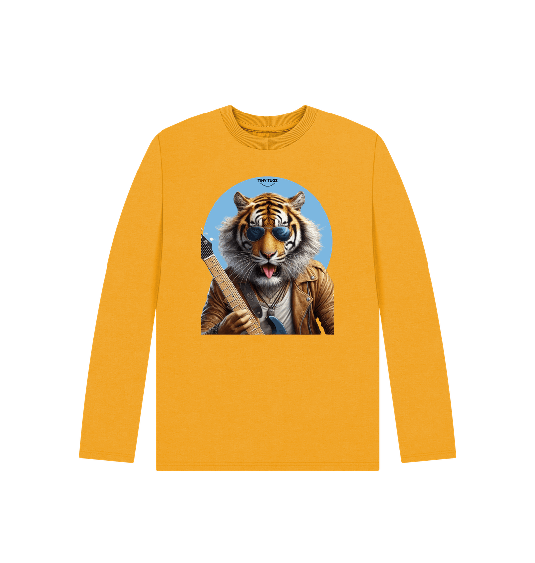 Mustard Printed Kids T-Shirt