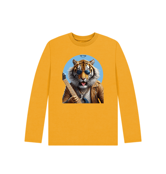 Mustard Printed Kids T-Shirt