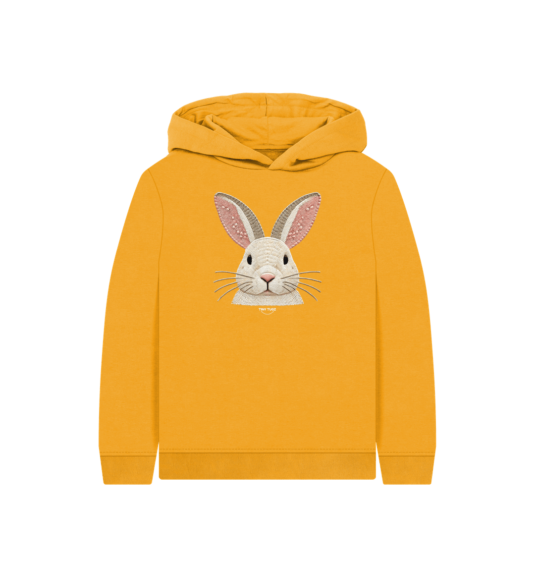 Mustard Printed Kids Hoodie